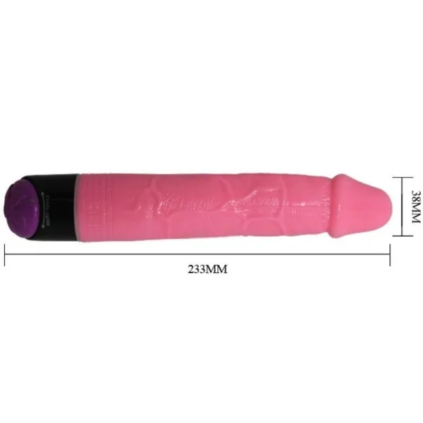 Bunter Sex realistischer Vibrator Rosa 23 cm von Baile kaufen | Fesselliebe