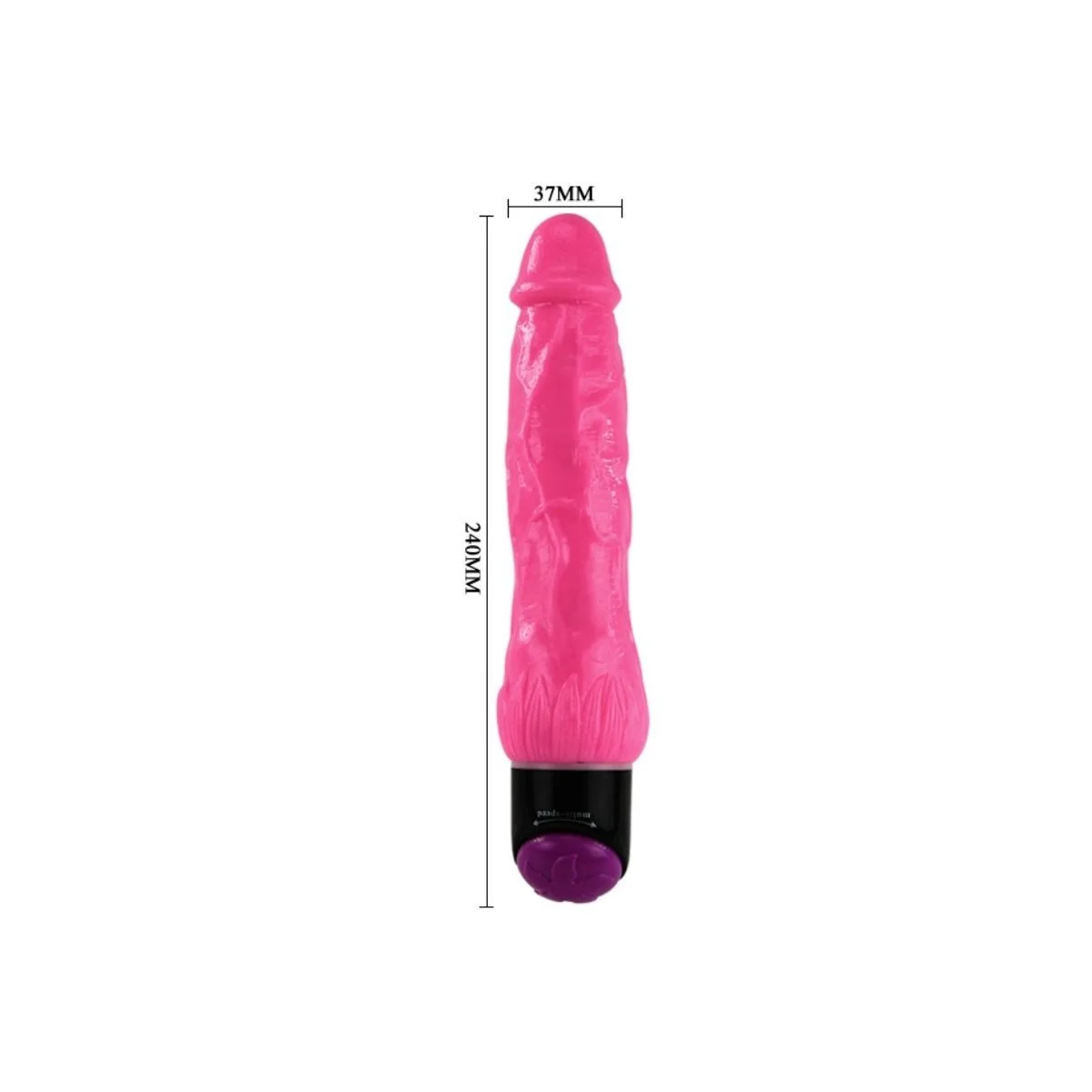 Bunter Sex realistischer Vibrator Rosa 24 cm von Baile kaufen | Fesselliebe