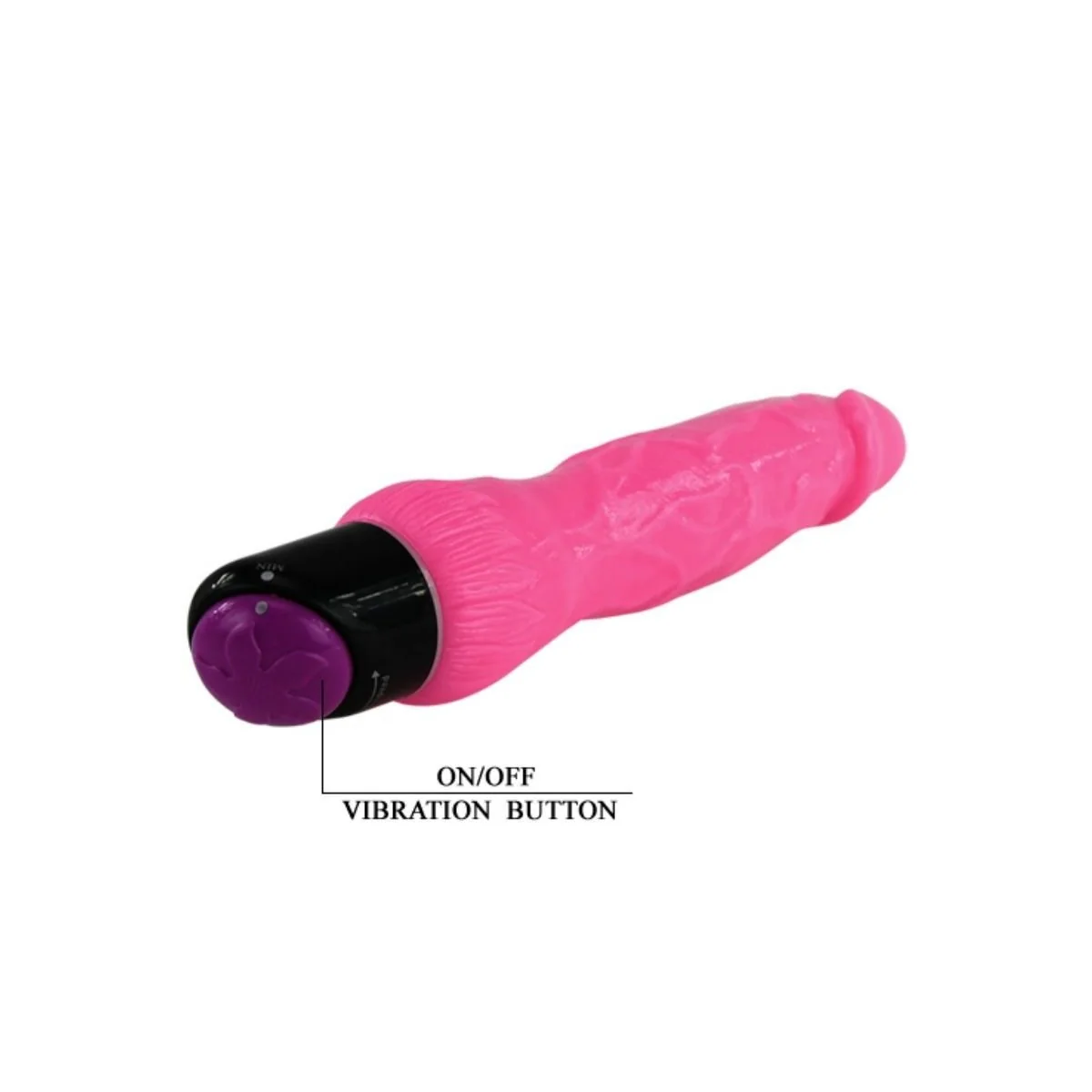Bunter Sex realistischer Vibrator Rosa 24 cm von Baile kaufen | Fesselliebe