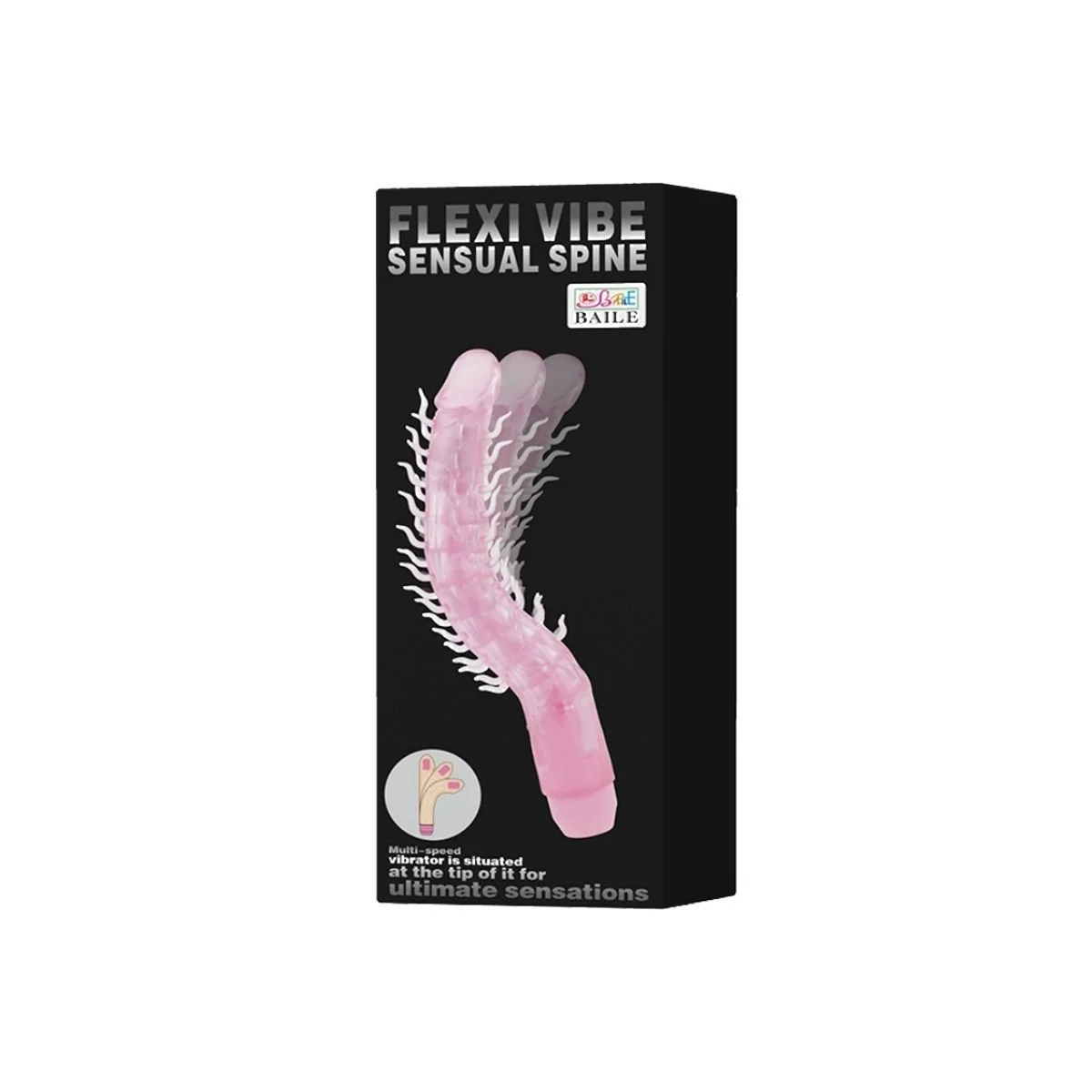 Flexi Vibe Sensual Spine Biegbarer Vibrierdildo Flieder 23.5 cm von Baile kaufen | Fesselliebe