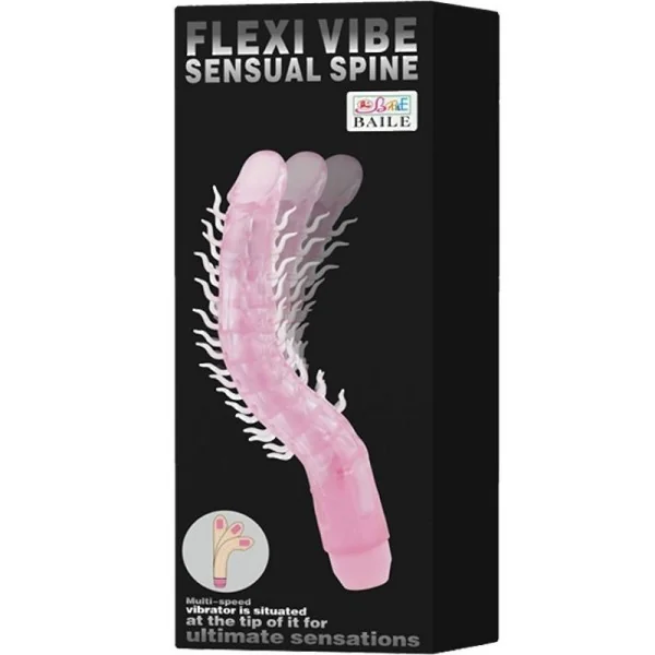 Flexi Vibe Sensual Spine Biegbarer Vibrierdildo Flieder 23.5 cm von Baile kaufen | Fesselliebe