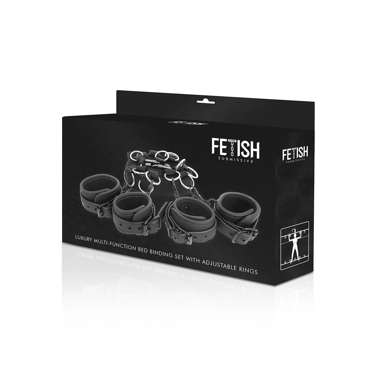 Luxus-Bettband-Set mit Noprene-Futter von Fetish Submissive Bondage kaufen | Fesselliebe