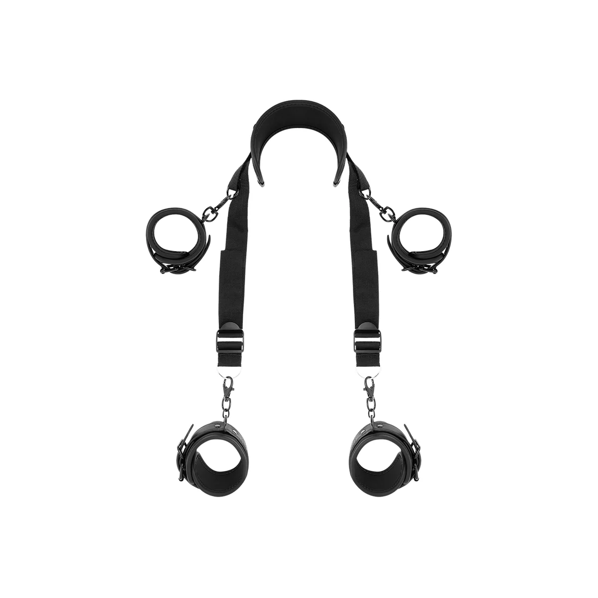 Meisterposition mit 4 Noprene-Gefüttert Handschellen von Fetish Submissive Bondage kaufen | Fesselliebe