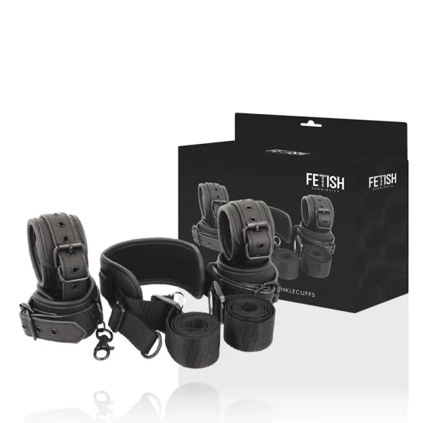 Meisterposition mit 4 Noprene-Gefüttert Handschellen von Fetish Submissive Bondage kaufen | Fesselliebe