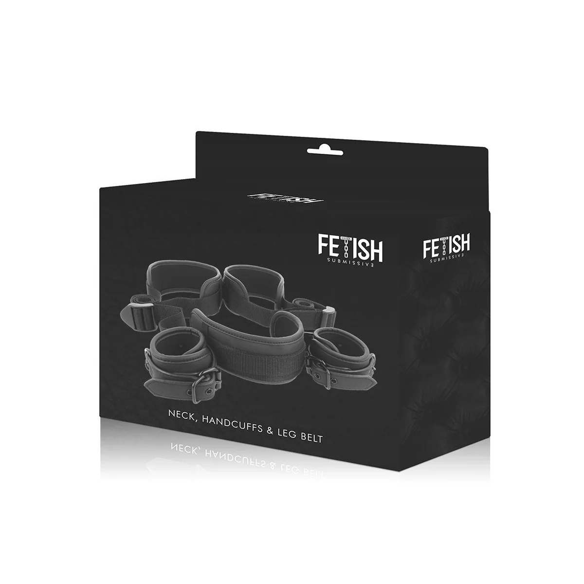 Position mit Offenen Beinen und Handschellen mit Noprene-Futter von Fetish Submissive Bondage kaufen | Fesselliebe