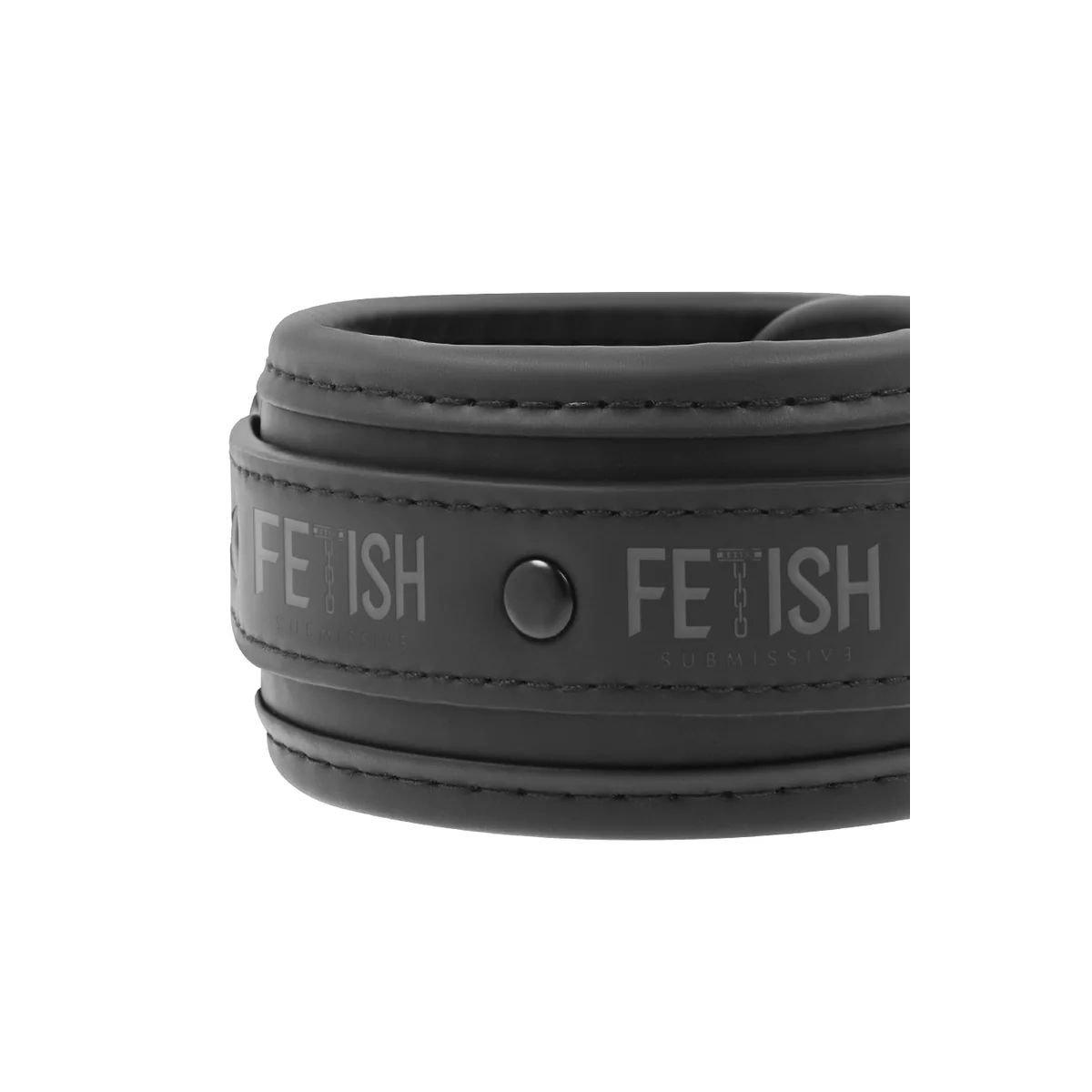Halskette und Handschellen aus Veganem Leder mit Noprene-Futter von Fetish Submissive Bondage kaufen | Fesselliebe