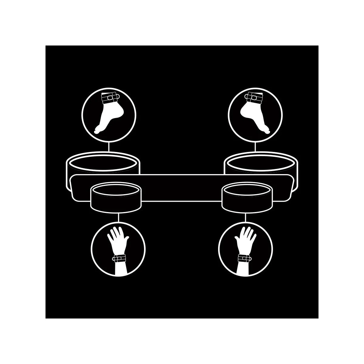 Bondage-Spreizstange mit Noprene-Futter von Fetish Submissive Bondage kaufen | Fesselliebe