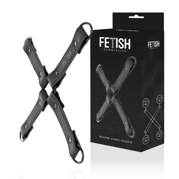 Handschellenverbindung aus Veganem Leder von Fetish Submissive Bondage kaufen | Fesselliebe