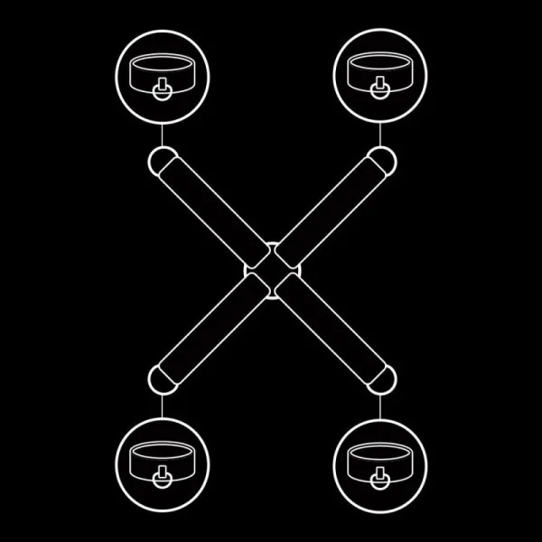 Handschellenverbindung aus Veganem Leder von Fetish Submissive Bondage kaufen | Fesselliebe