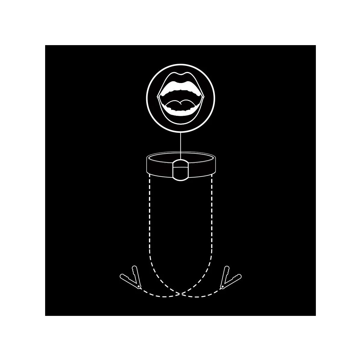 Knebelring mit Nippelklemmen von Fetish Submissive Bondage kaufen | Fesselliebe