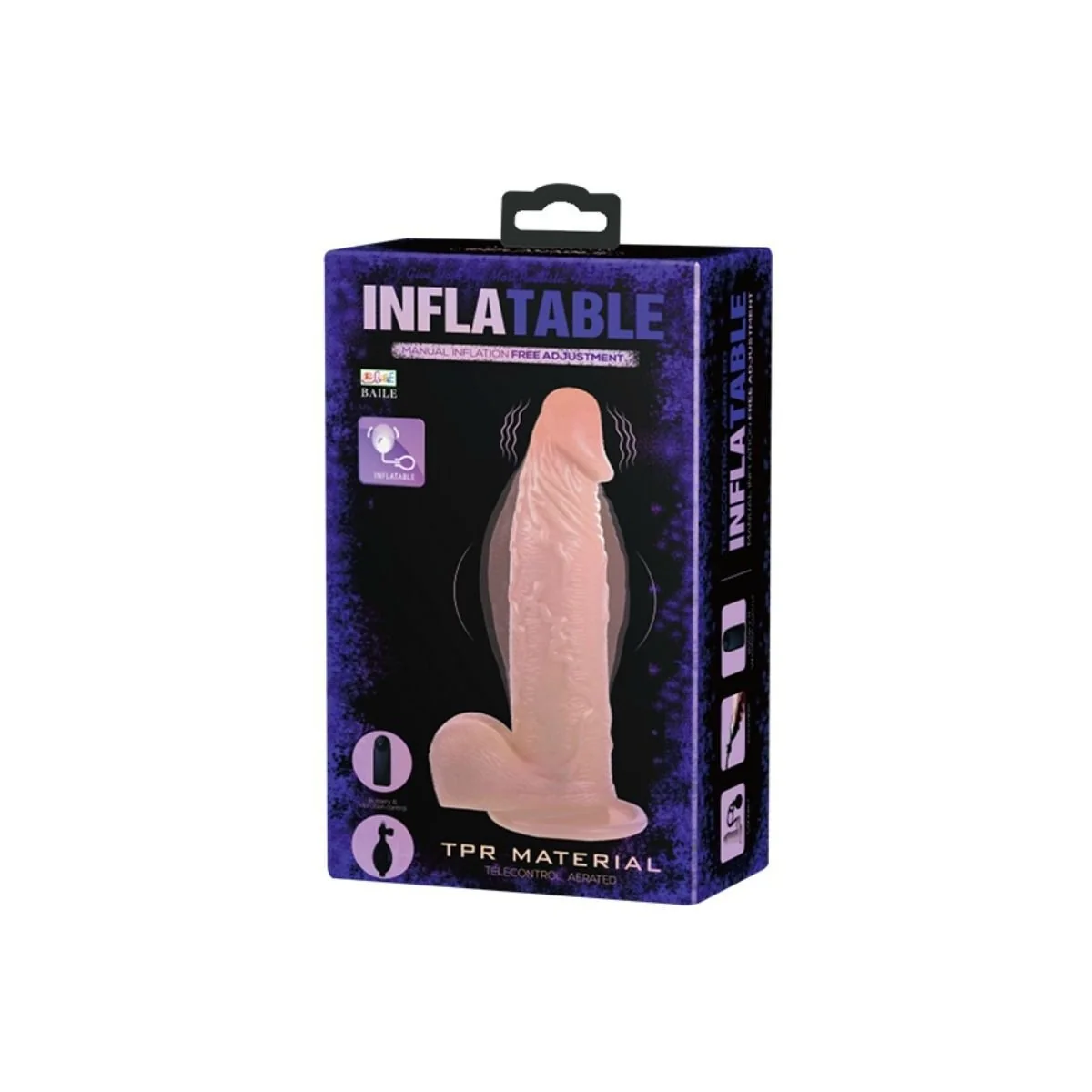 Realistischer Vibrierender und Aufblasbarer Dildo von Baile kaufen | Fesselliebe