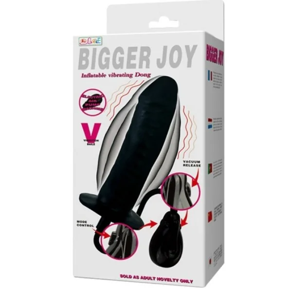 Bigger Joy Aufblasbarer Dildo mit Vibration 16 cm von Baile Stimulating kaufen | Fesselliebe