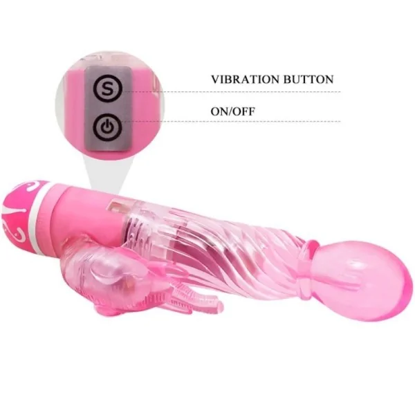 Multispeedvibrator mit Rosa Stimulator von Baile Vibrators kaufen | Fesselliebe
