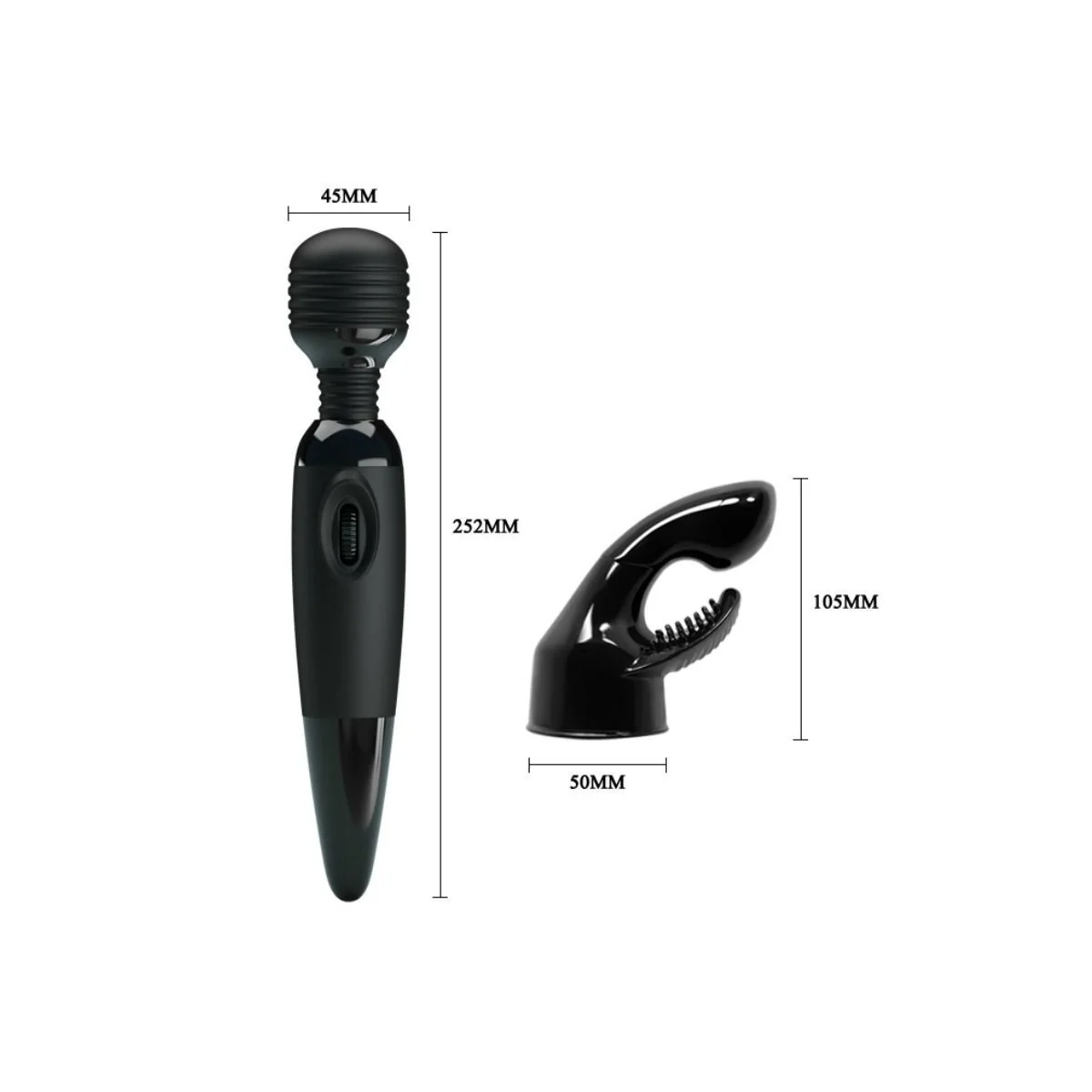 Sinnlicher Massager mit Auswechselbarem Kopf von Baile Power Head kaufen | Fesselliebe