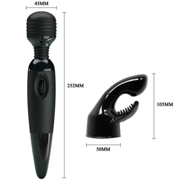 Sinnlicher Massager mit Auswechselbarem Kopf von Baile Power Head kaufen | Fesselliebe