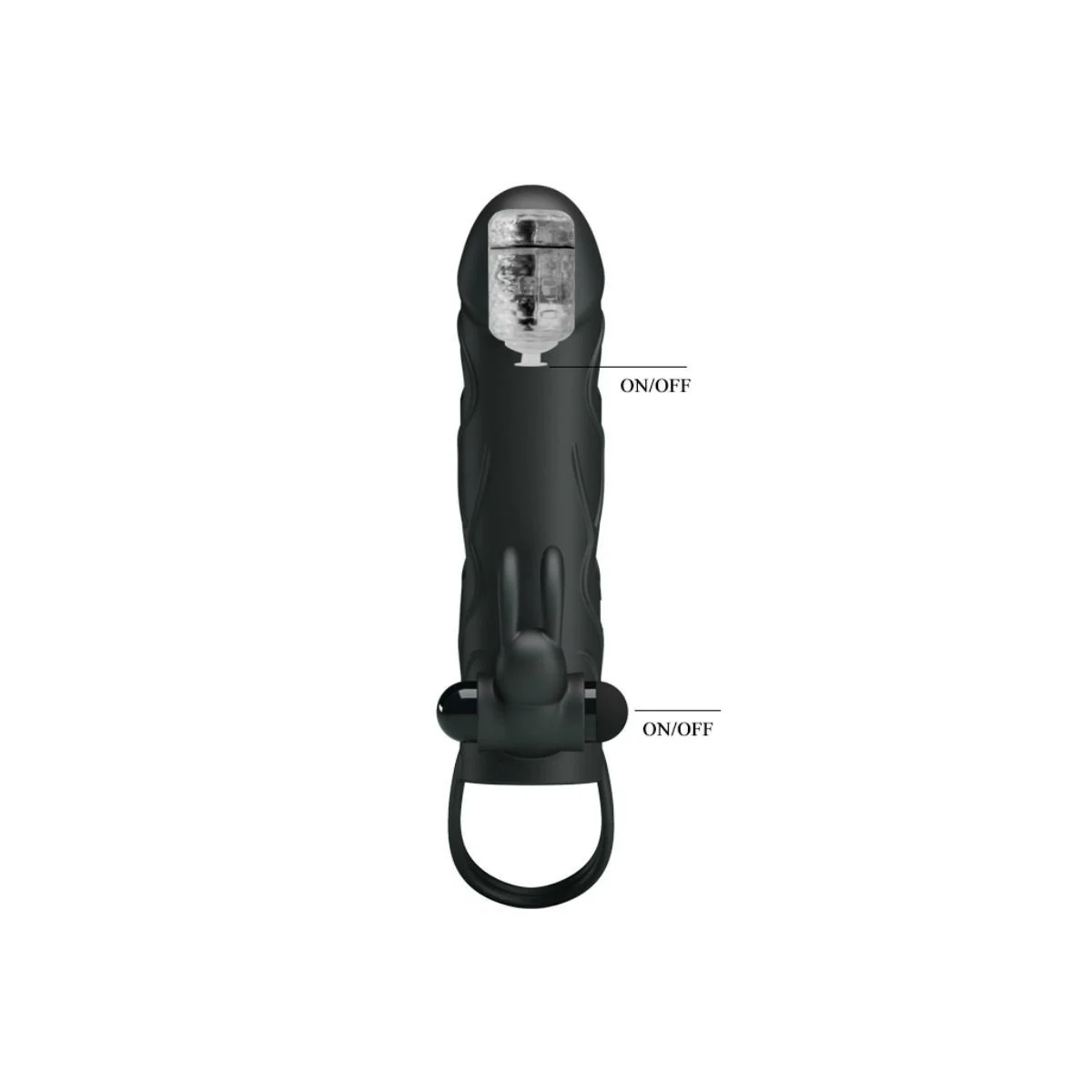 Silikonhülle mit Vibration 14 cm 2.0 von Pretty Love kaufen | Fesselliebe