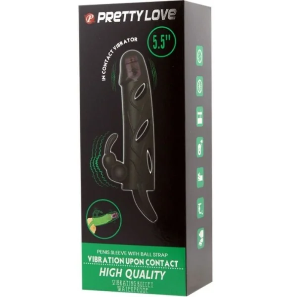 Silikonhülle mit Vibration 14 cm 2.0 von Pretty Love kaufen | Fesselliebe
