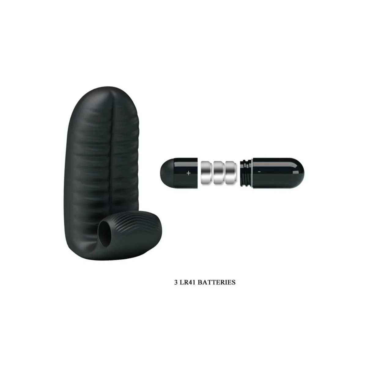 Abbott Schwarzer Stimulator-Fingerhut von Pretty Love kaufen | Fesselliebe