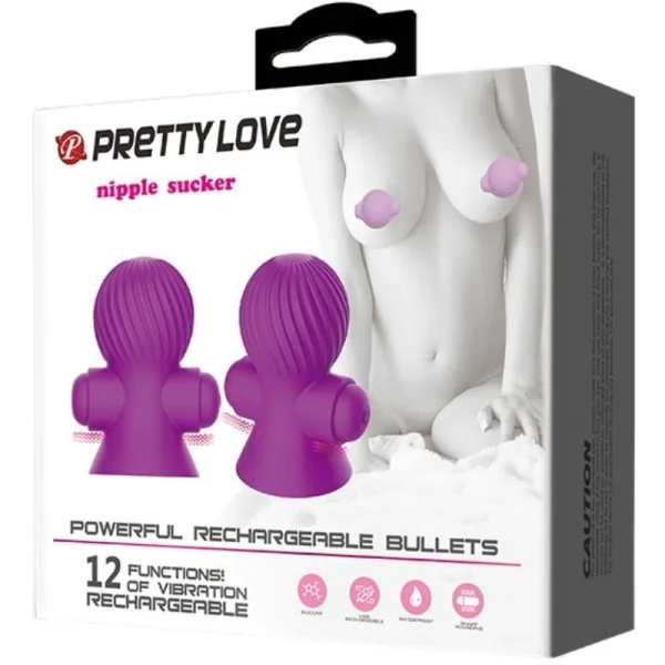 Nippelstimulatoren 12m Lila Vibration von Pretty Love Smart kaufen | Fesselliebe