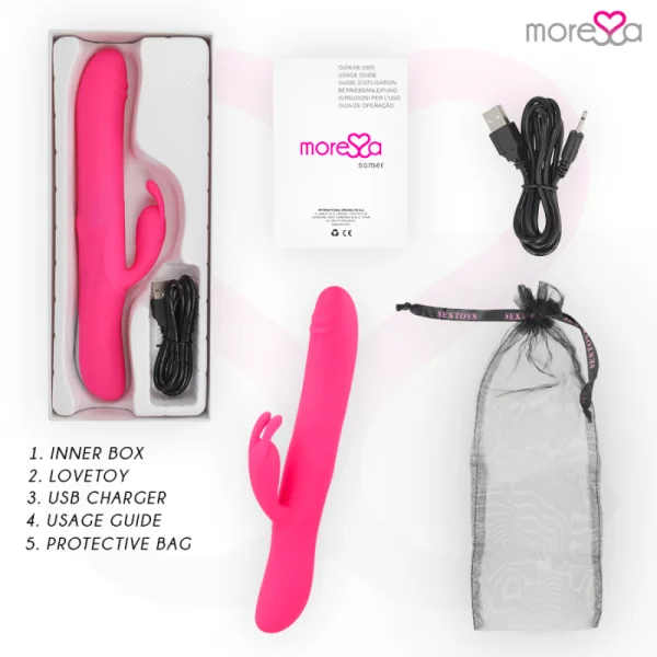 Somer Premium Vibrator mit Mehrfachdrehung von Moressa kaufen | Fesselliebe
