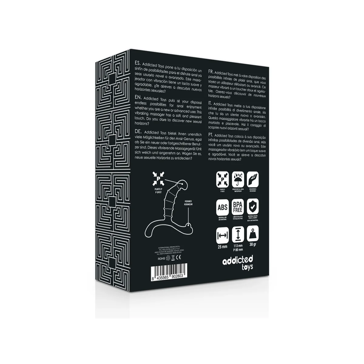 Prostata Analvergnügen Schwarz von Addicted Toys kaufen | Fesselliebe