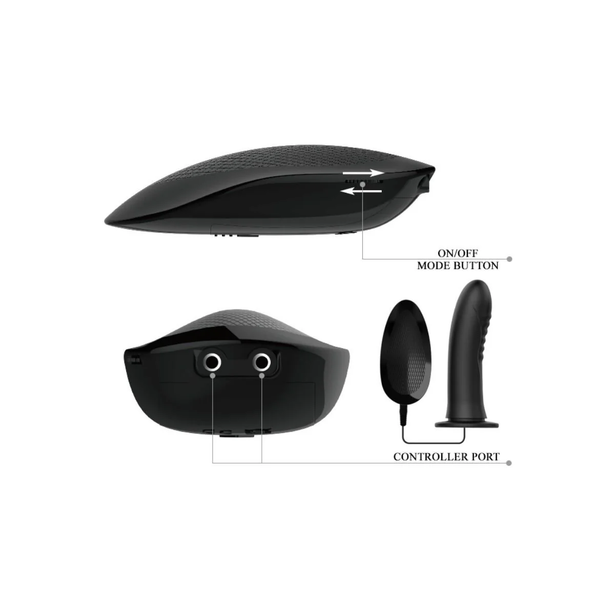 Myron Strap-On mit Vibration und Hohldildo von Pretty Love kaufen | Fesselliebe