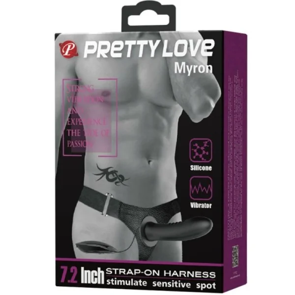 Myron Strap-On mit Vibration und Hohldildo von Pretty Love kaufen | Fesselliebe