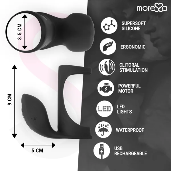 Brandon Vibratorring mit Abdeckung von Moressa kaufen | Fesselliebe