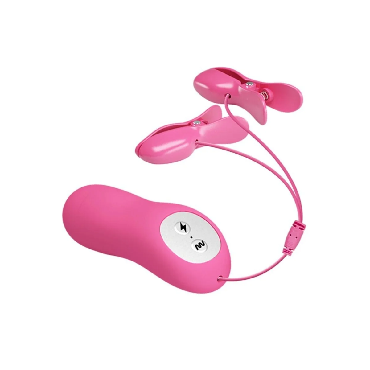 Romantische Wellenpizzen mit Vibration und Fuchsiaelektroschock von Baile Stimulating kaufen | Fesselliebe