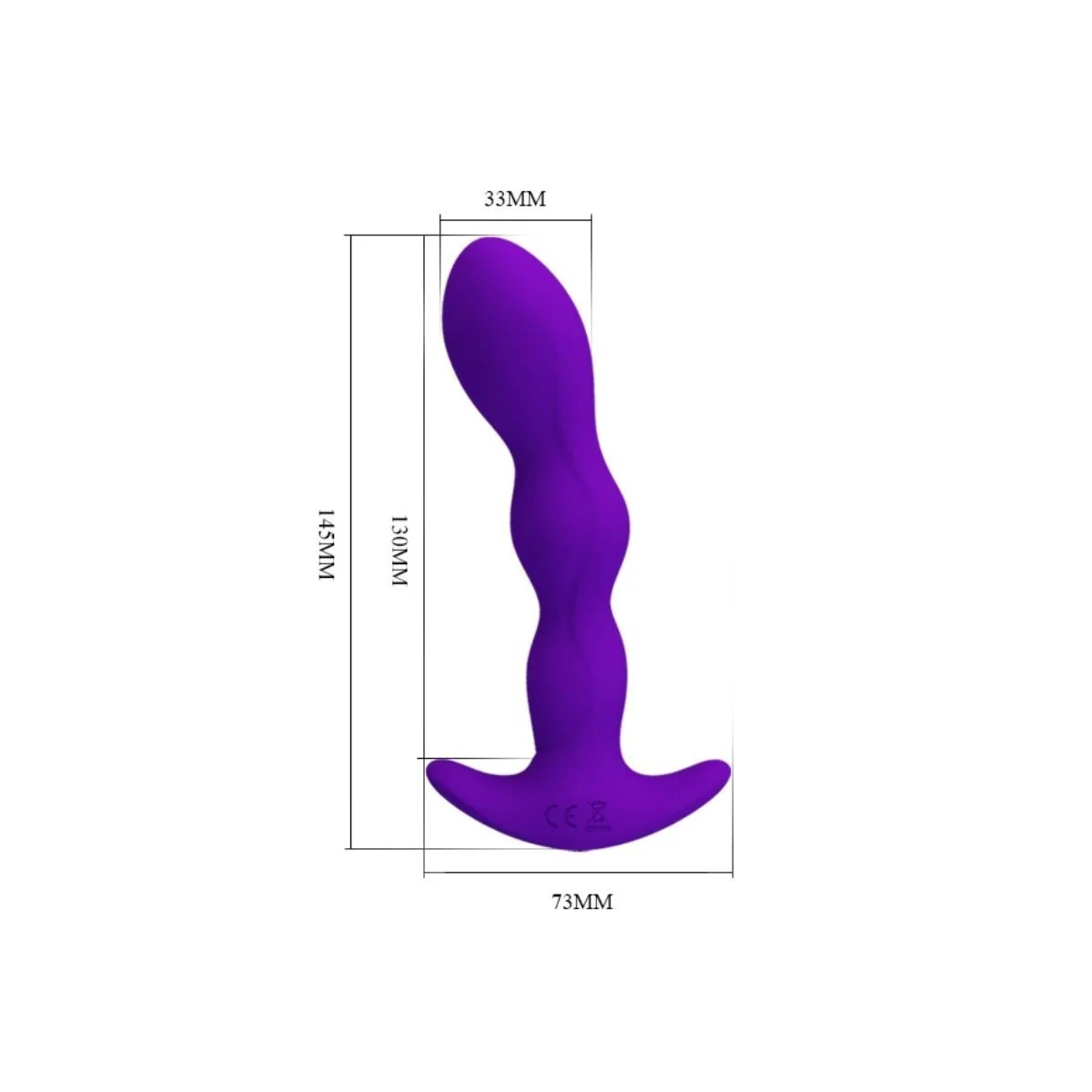 Anal Massager 12 Lila Vibrationsmodi von Pretty Love kaufen | Fesselliebe