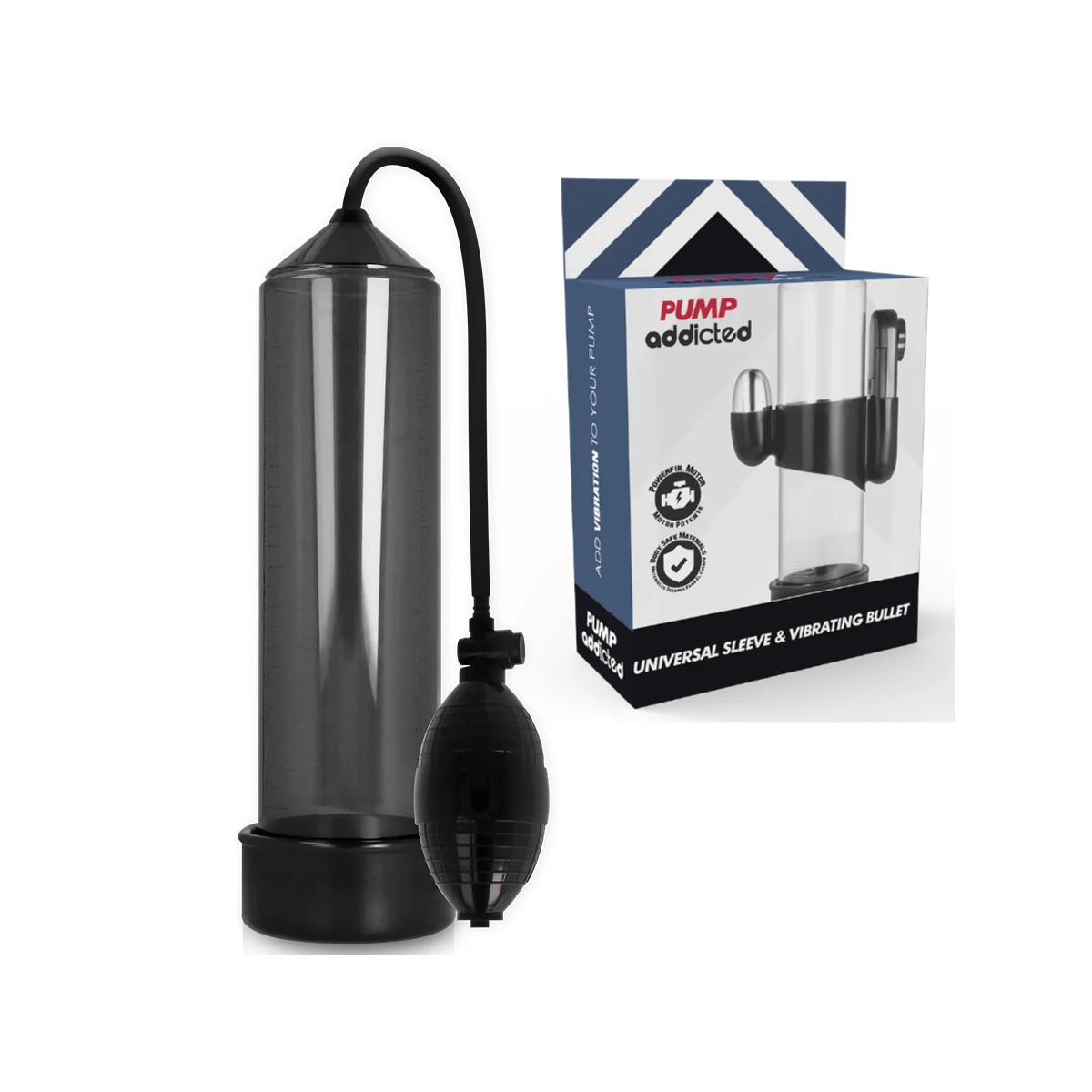 Rx3 Schwarzer Vibrator von Pump Addicted kaufen | Fesselliebe