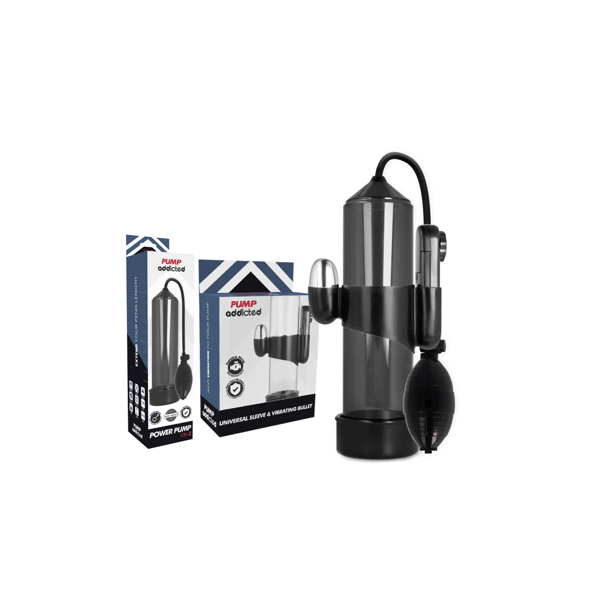 Rx3 Schwarzer Vibrator von Pump Addicted kaufen | Fesselliebe