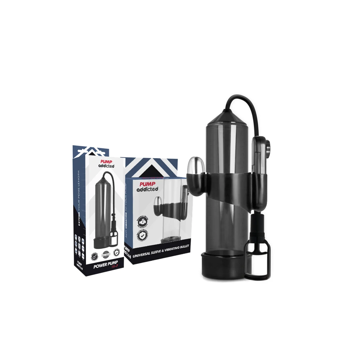 Rx7 Schwarzer Vibrator von Pump Addicted kaufen | Fesselliebe