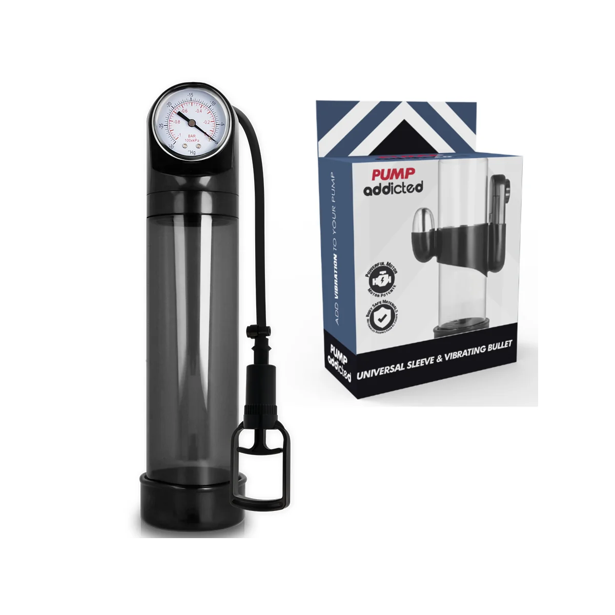 Rx9 Schwarzer Vibrator von Pump Addicted kaufen | Fesselliebe