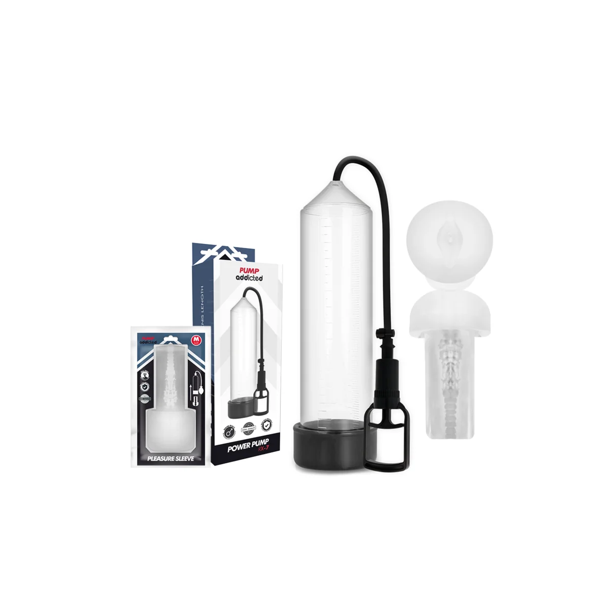 Rx7 Transparent mit Masturbator von Pump Addicted kaufen | Fesselliebe