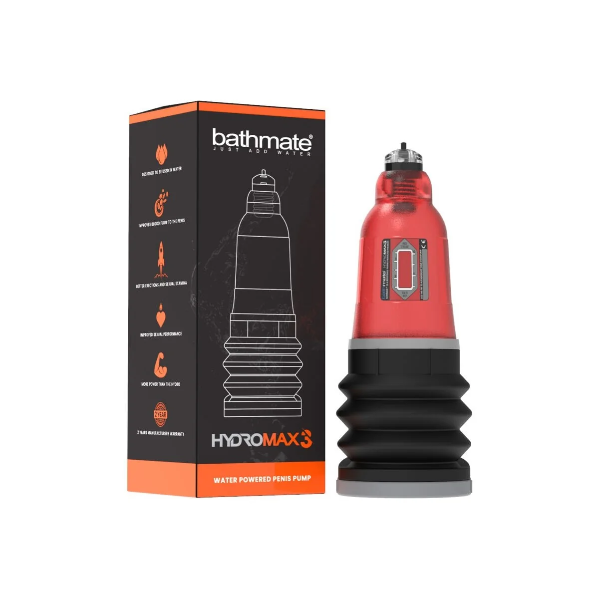 Hydromax 3 Rot von Bathmate kaufen | Fesselliebe