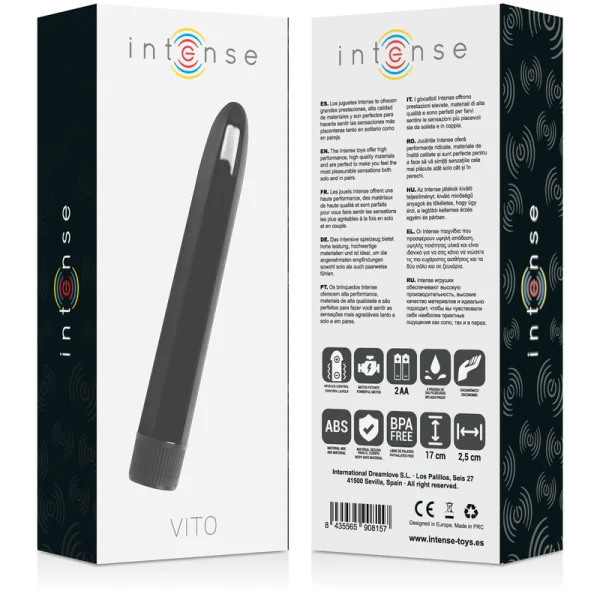 Vito Schwarz Vibrator von Intense Fun kaufen | Fesselliebe