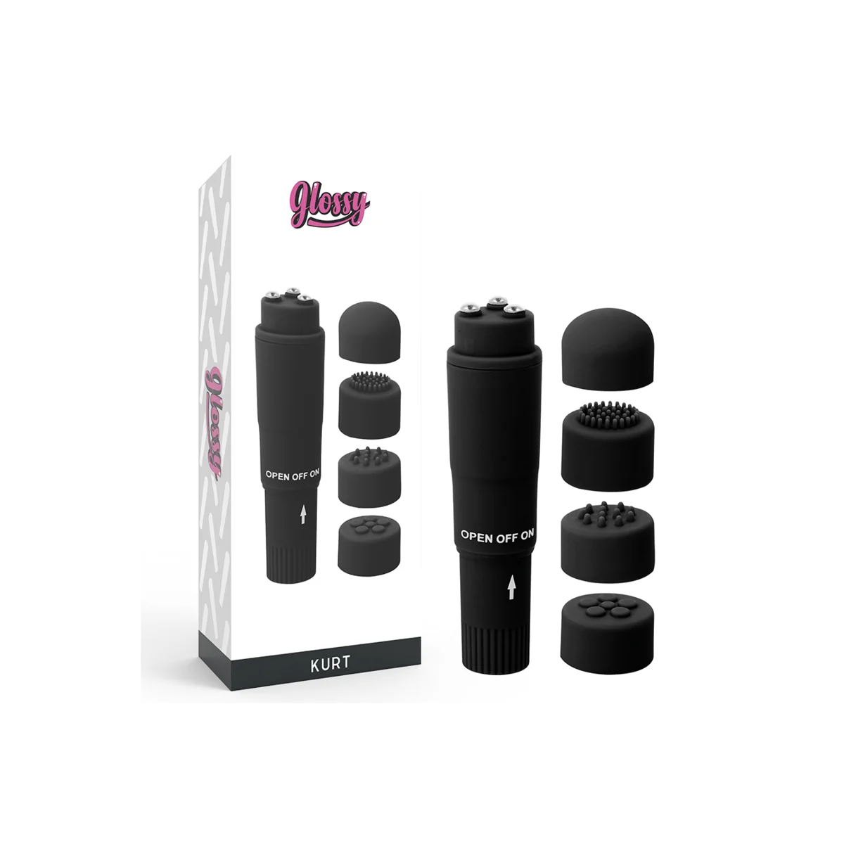 Kurt Taschenmassager Schwarz von Glossy kaufen | Fesselliebe