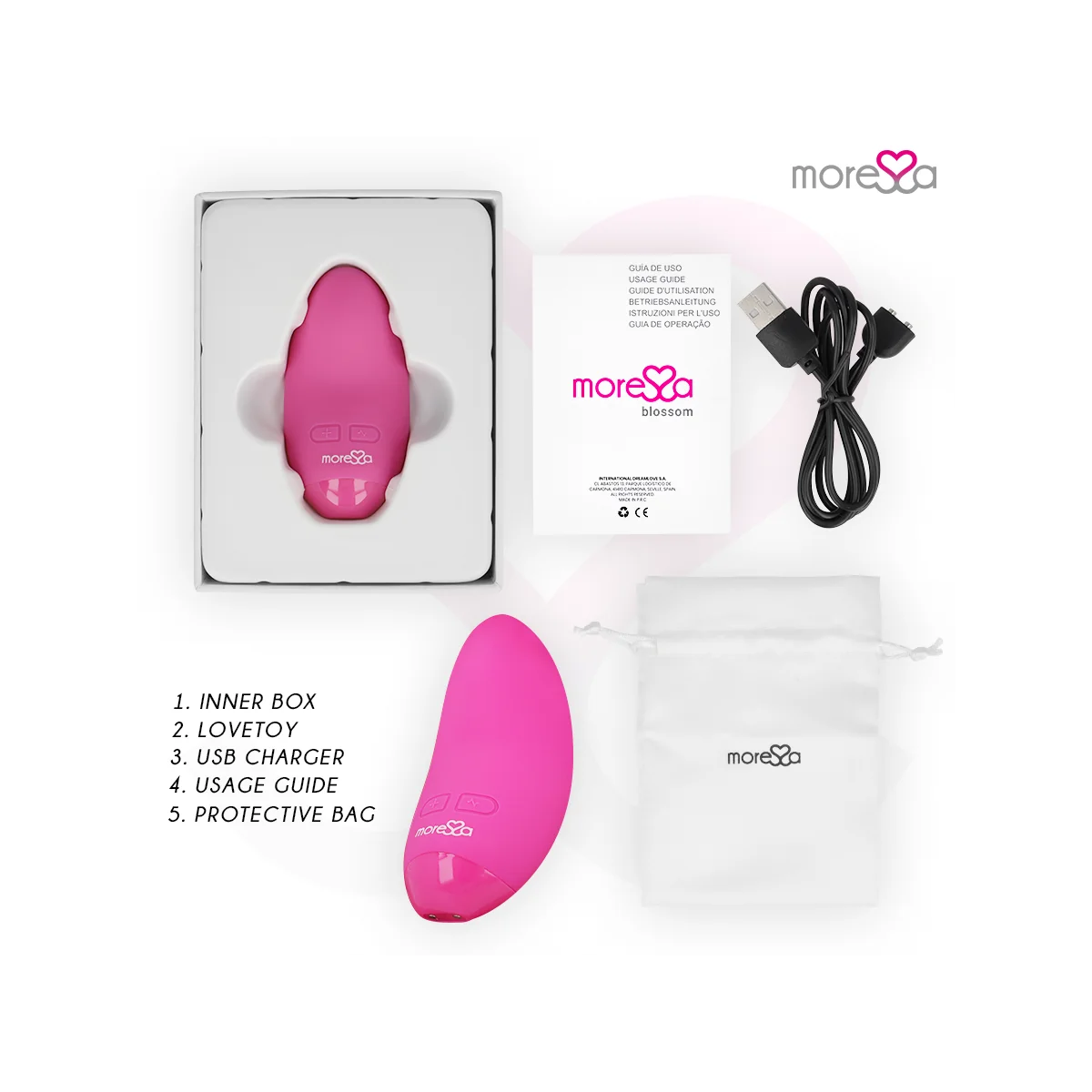 Blossom Rosa Vibrator von Moressa kaufen | Fesselliebe