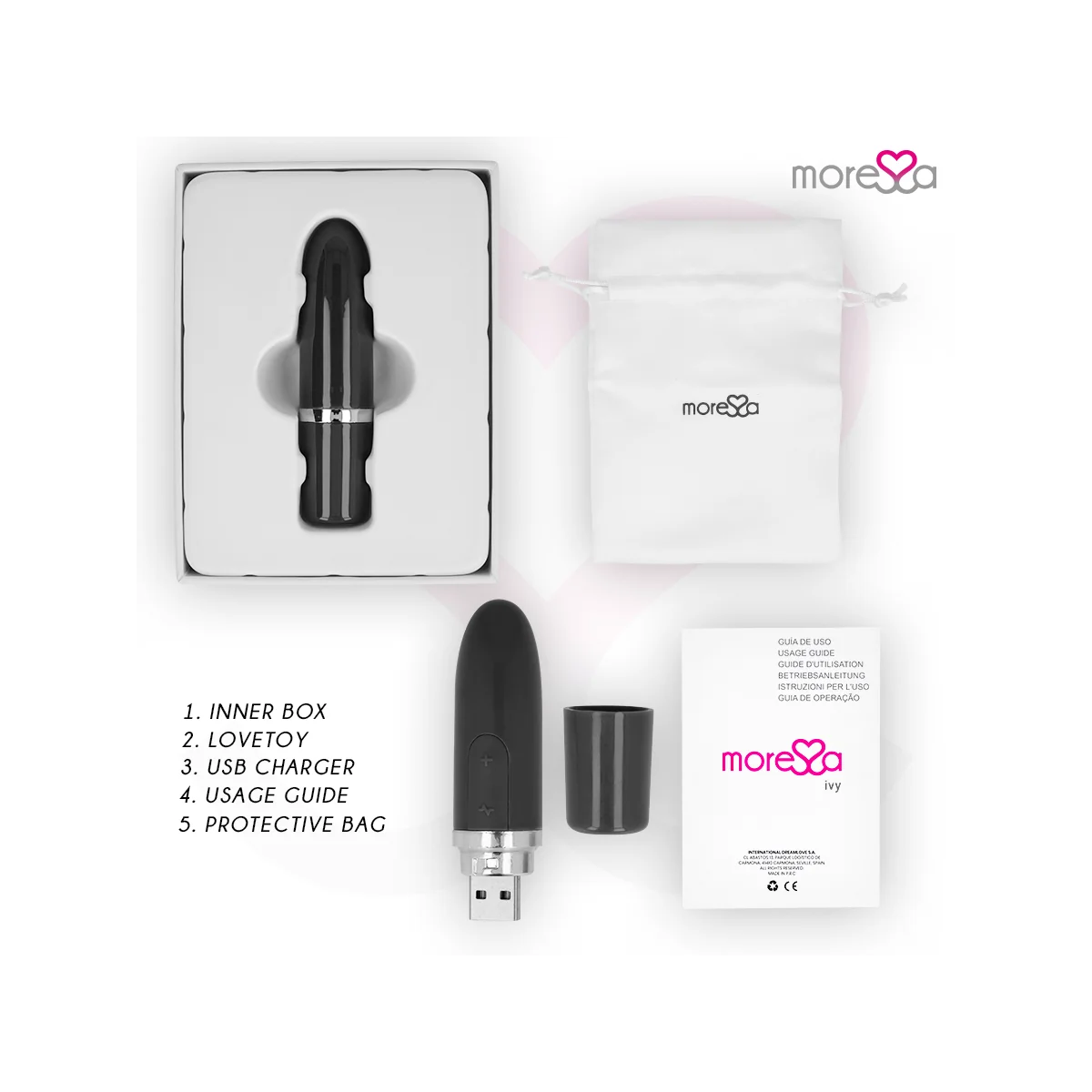 Ivy Vibrator Stimulator Reise Schwarz von Moressa kaufen | Fesselliebe