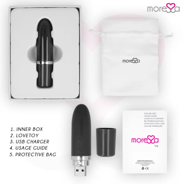 Ivy Vibrator Stimulator Reise Schwarz von Moressa kaufen | Fesselliebe
