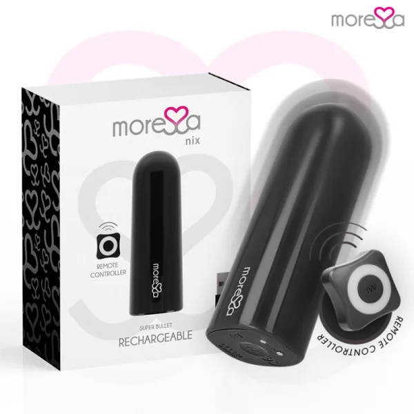 Nix Vibrator mit Fernbedienung Schwarz von Moressa kaufen | Fesselliebe