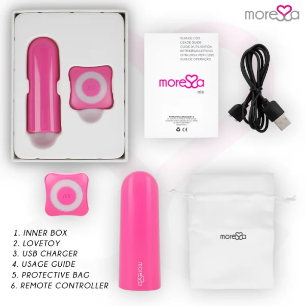 Nix Vibrator mit Fernbedienung Rosa von Moressa kaufen | Fesselliebe