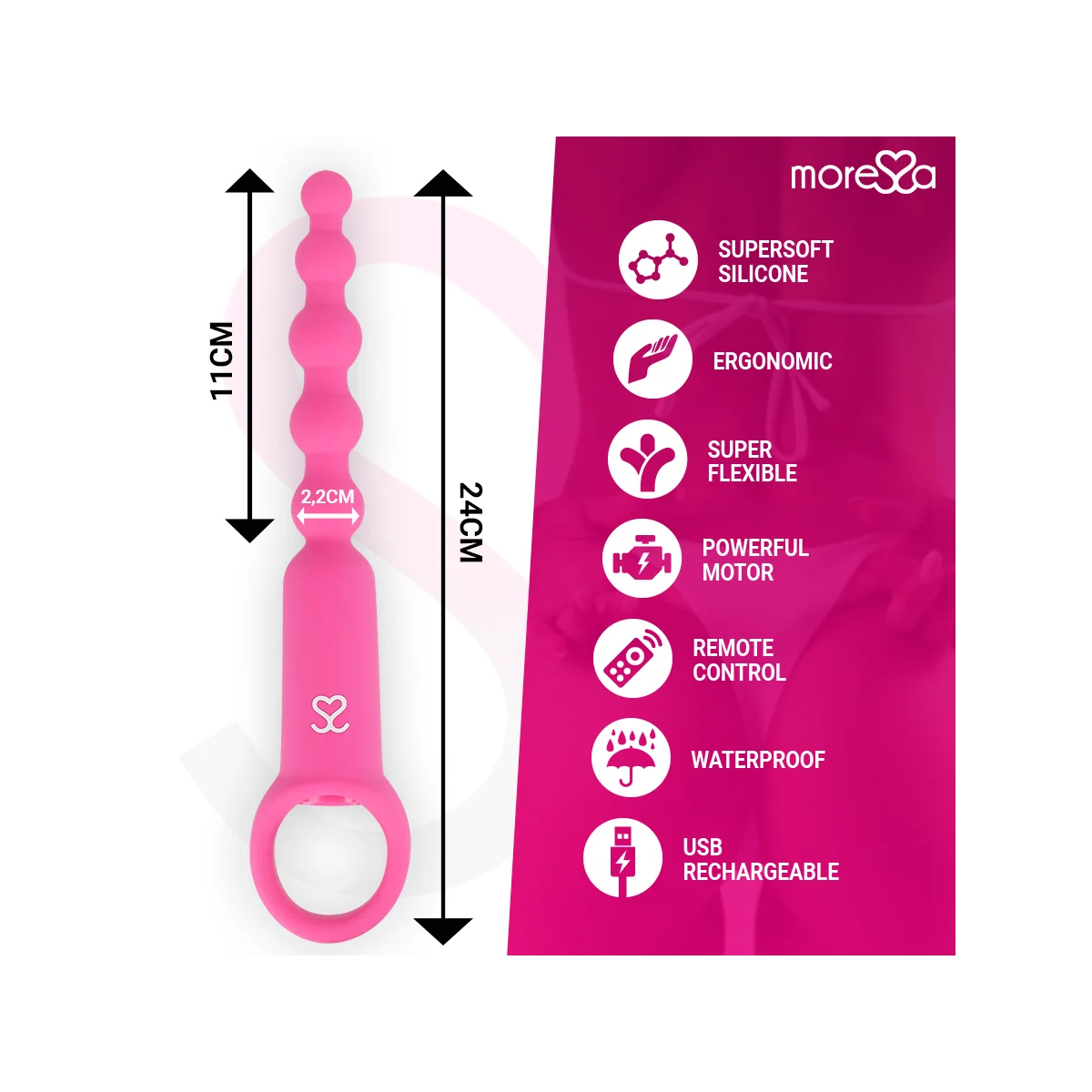 Ronie mit Fernbedienung Analvergnügen Rosa von Moressa kaufen | Fesselliebe