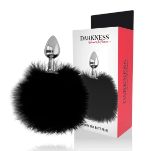 Extra Anal Buttplug mit Schwanz Schwarz 7 cm von Darkness Anal kaufen | Fesselliebe