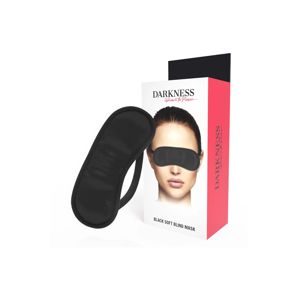 Gerade Schwarze Maske von Darkness Bondage kaufen | Fesselliebe