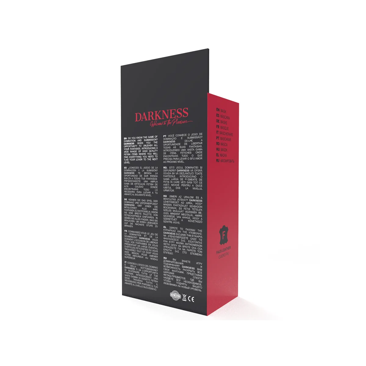 Hochwertige Rote Maske von Darkness Bondage kaufen | Fesselliebe