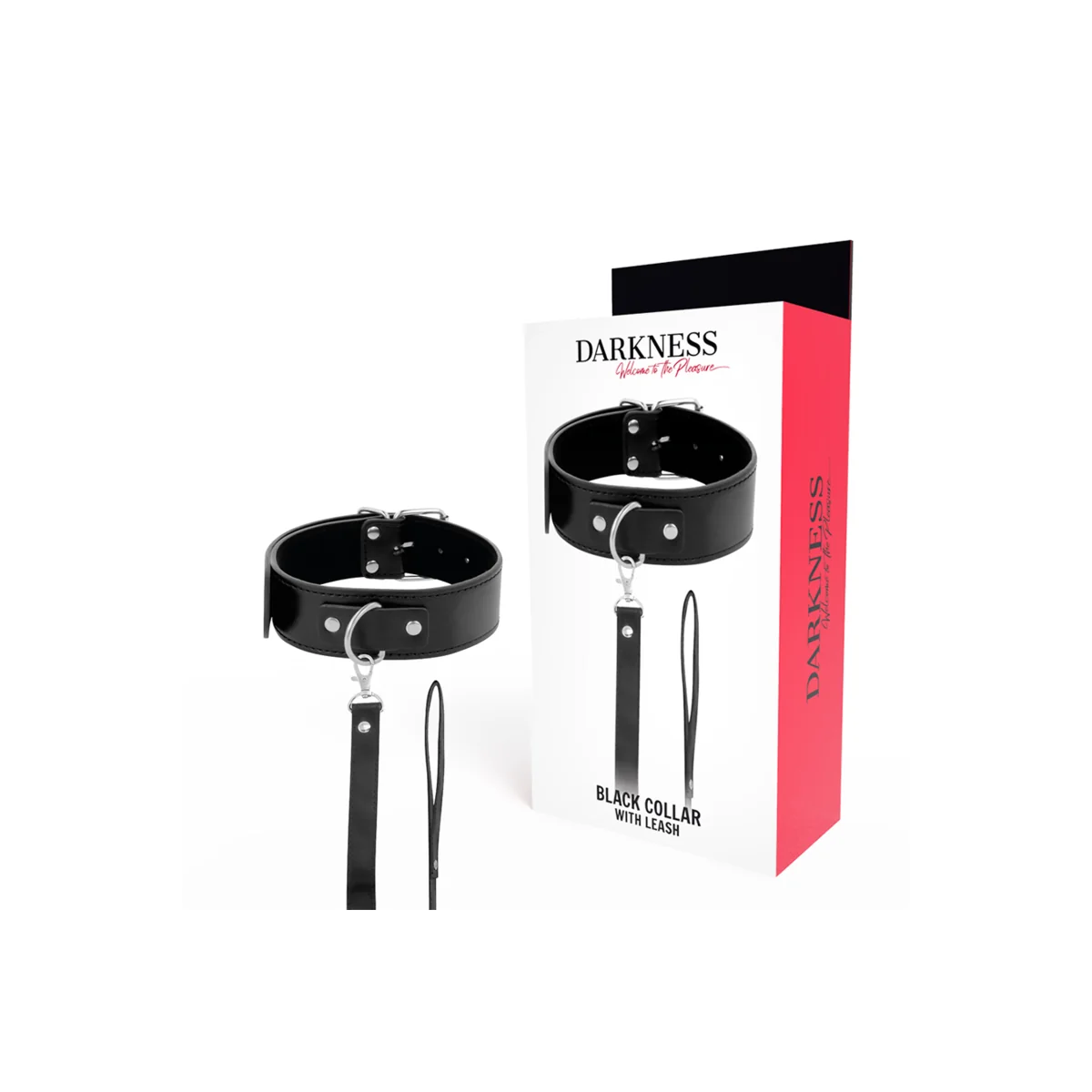 Posture-Halskette mit Lederkette von Darkness Bondage kaufen | Fesselliebe