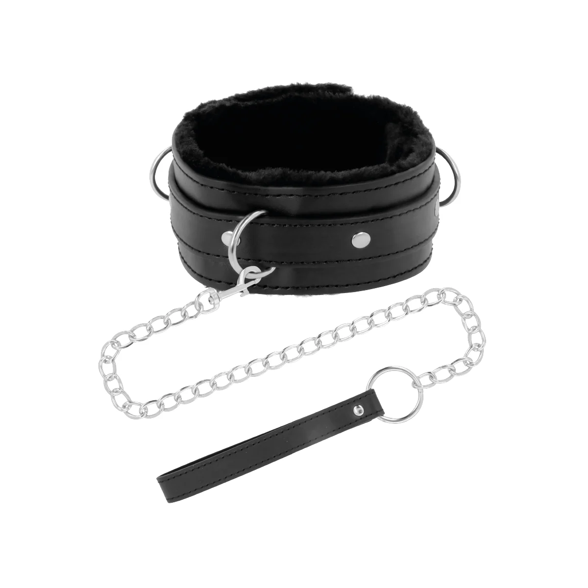 Bequeme Halskette mit Lederkette von Darkness Bondage kaufen | Fesselliebe