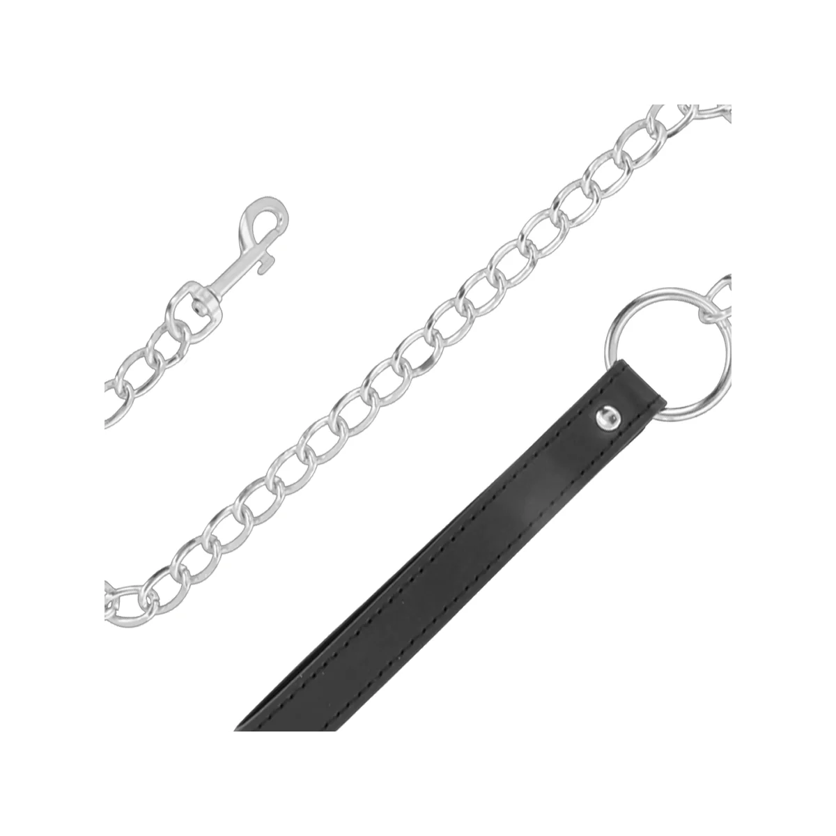 Bequeme Halskette mit Lederkette von Darkness Bondage kaufen | Fesselliebe